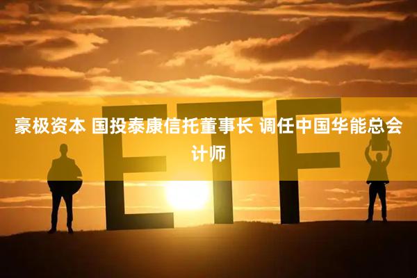 豪极资本 国投泰康信托董事长 调任中国华能总会计师