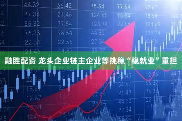 融胜配资 龙头企业链主企业等挑稳“稳就业”重担