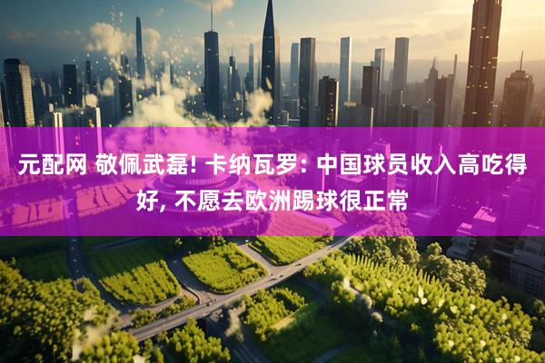 元配网 敬佩武磊! 卡纳瓦罗: 中国球员收入高吃得好, 不愿去欧洲踢球很正常