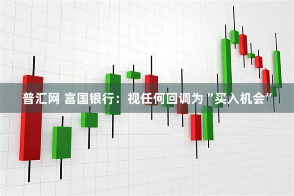 普汇网 富国银行：视任何回调为“买入机会”