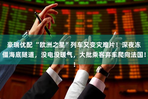 豪瑞优配 “欧洲之星”列车又变灾难片！深夜冻僵海底隧道，没电没暖气，大批乘客弃车爬向法国！